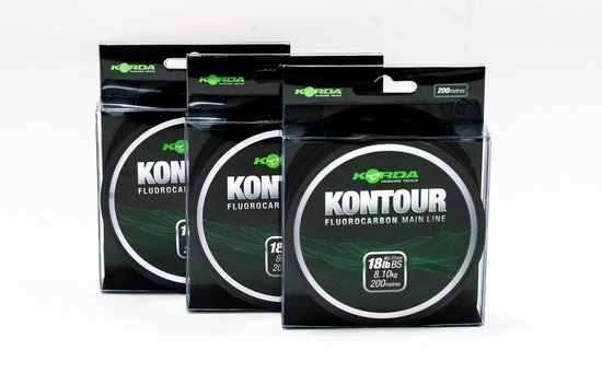 Korda Kontour Fluorocarbon Mainline - 15lb - 200m - Transparant