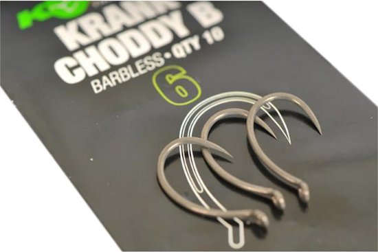 Korda Krank Chod Barbless - Maat 6 - Bruin