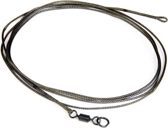 Korda - Leadcore Leader Ring Swivel - Weed/Silt - Weedy Green van Korda