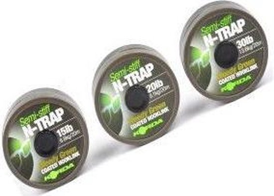 Korda N-Trap Semi Stiff 30lb Weedy Green van Korda