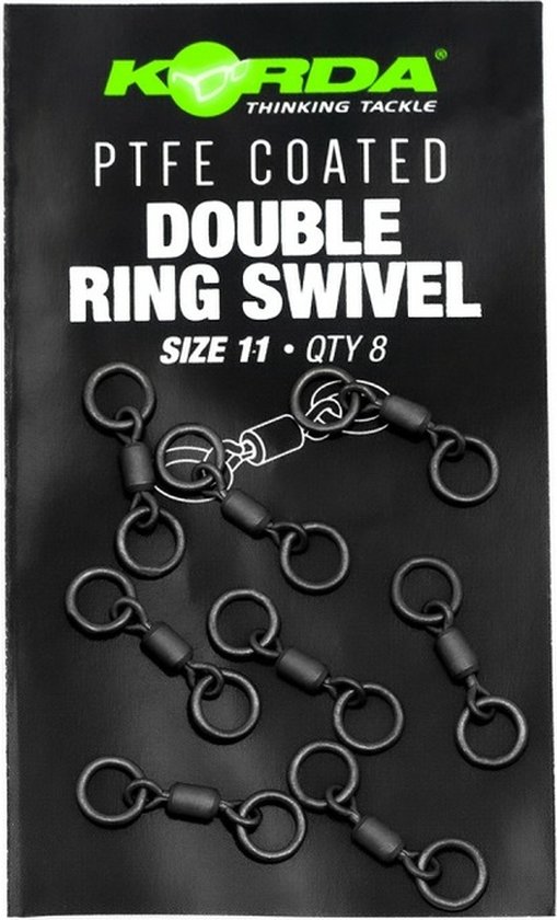 Korda PTFE Double Ring Swivel Size 11 | Wartels van Korda