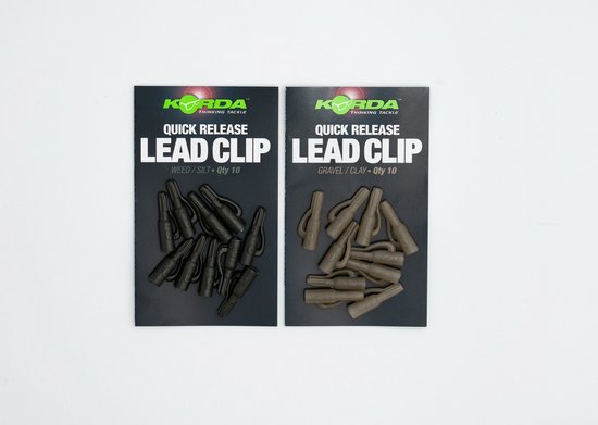 Korda Quick Release Lead Clips | Gravel Clay van Korda