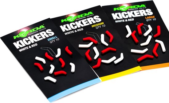 Korda Red/White Kickers - Medium - Haakmaat 6 - 8 - Rood van Korda
