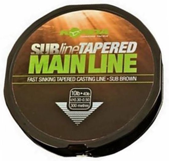 Korda Subline Tapered Mainline - 0.30-0.50mm - Brown - Bruin van Korda