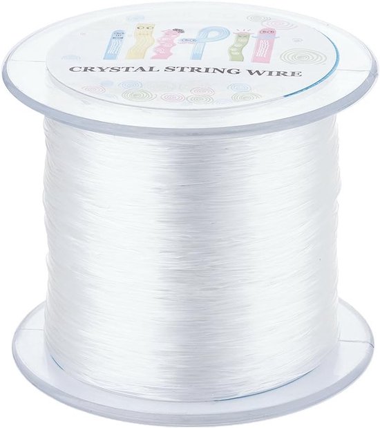 Korean 0.8mm elastisch kristal draad voor het maken van armbanden, heldere rekbare kralenkoord, 130m/rol voor sieraden maken