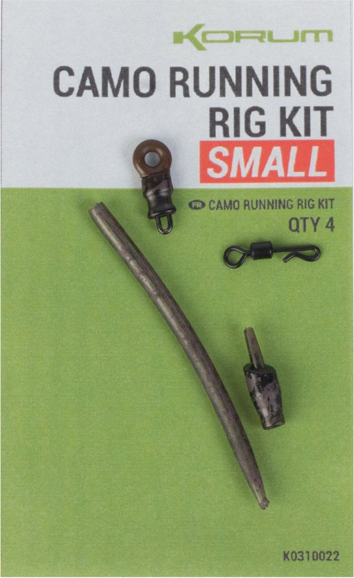 Korum Camo Running Rig Kit (4 pcs) - Maat : Small