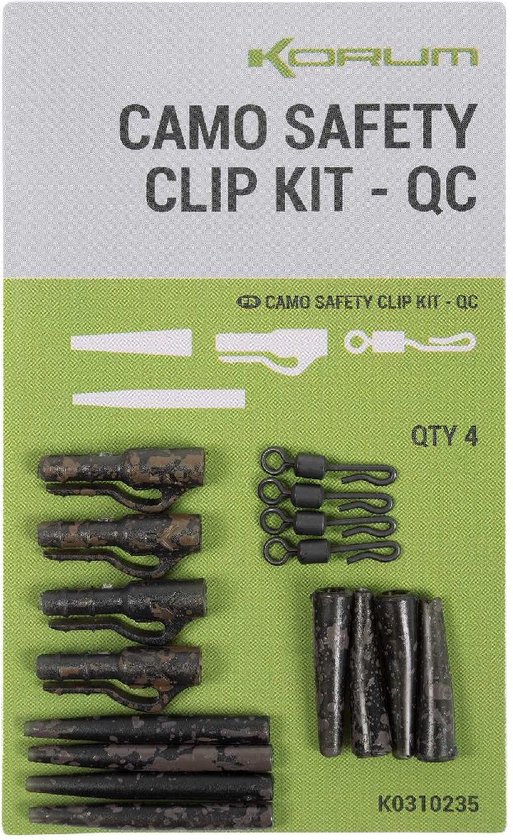 Korum Camo Safety Clip Kit Quick Change (4 pcs) van Korum