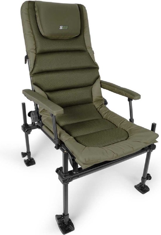 Korum S23 Supa Deluxe Accessory Chair II - met armleuningen - 8,1kg van Korum