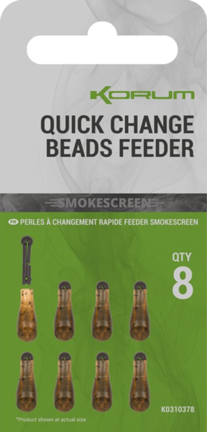 Korum Smokescreen Quick Change Beads (8 pcs) - Maat : Small