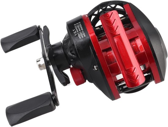 Krachtige Baitcasting Reel voor Vissen met 7.2:1 Overbrengingsverhouding en 8kg Remkracht voor Zout- en Zoetwatervissen, Ideaal voor IJsvisserij van Merkloos