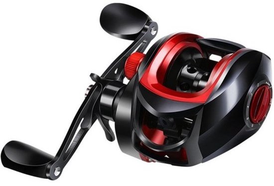 Krachtige, lichtgewicht baitcaster-visreel - voor zoet- en zoutwater - 8 kg remkracht