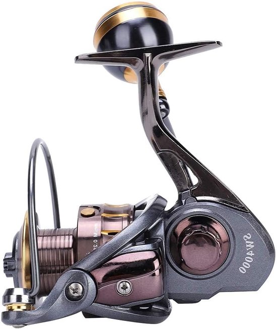 Krachtige Zoutwater Spinning Reel voor Zeevisserij met Eenvoudig Werpen en Lange Afstand, Volledig Metaal, 4+1BB Lager, Geschikt voor Offshore Trollen van Merkloos