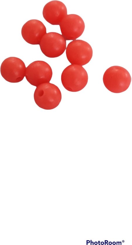 Kralen nylon - 8mm - rood van Craftduniya