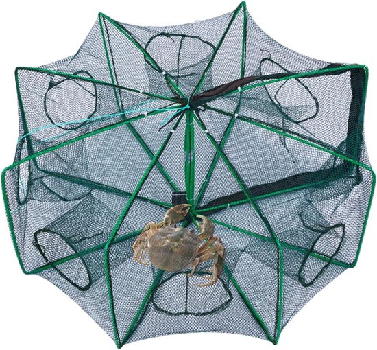 Kreeftenval - Rivierkreeftenkooi Vistuig - Vis Vangen - Ontsnappingsbestendig Ontwerp - 25x80 cm - Nylon