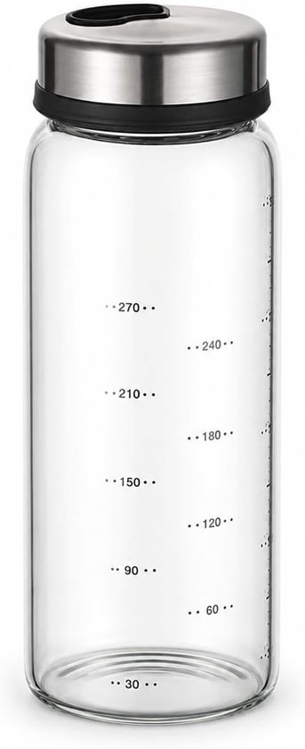 Kruidenmix Pepermolen met Draaiende Deksel en Glazen Tray - Keuken Gadget 300ml voor Perfecte Kruidensmaak