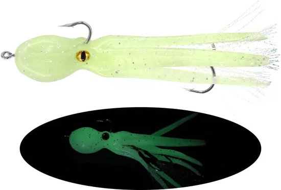 Kunstaas Inktvis Glow in the Dark - 11cm van Hiroshima Lures
