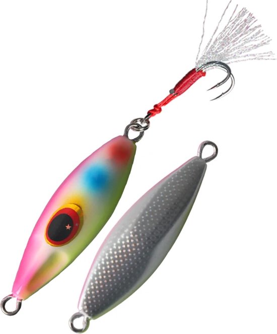 Kunstaas Roofvissen 40gr - Voor Snoek, Forel & Baars vissen - Metaal - Type JIG40-4 van Merkloos
