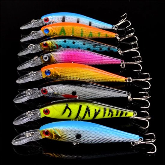 Kunstaas set - 8 Pluggen - 9.2 gram - 10 cm - Snoek - Snoekbaars - Baars - Zeebaars van Yonato