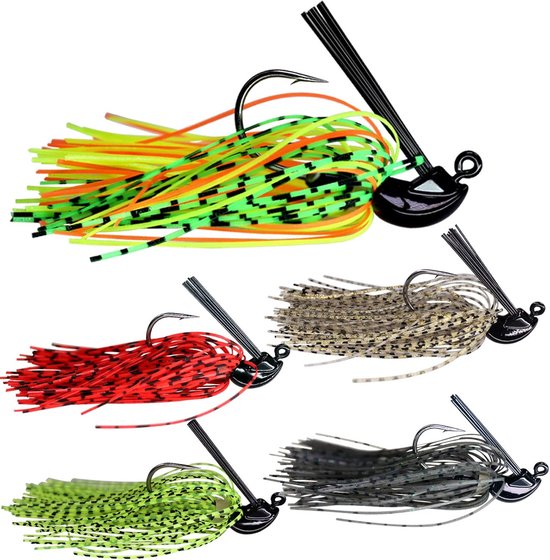 Kunstaas set vissen jigs kunstaas visaas vishaken 5 g , 5 stuks van Merkloos