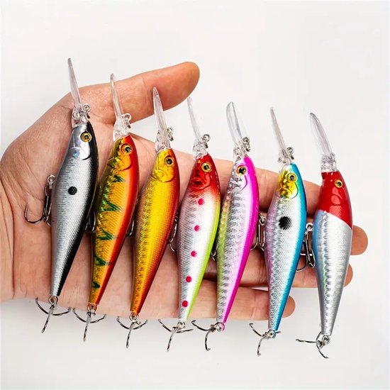 Kunstaas voor snoek - baars - hengelsport - pluggen - roofvissen - 11 centimeter - 5 Stuks van Jenzi