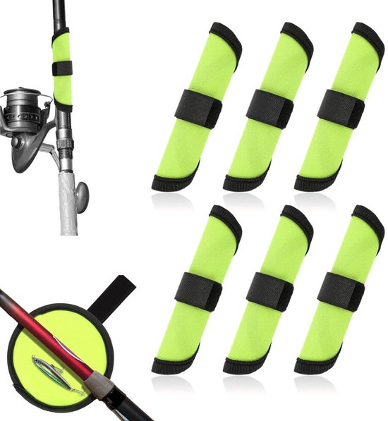 Kunstaashoes - 6 stuks - Beschermhoes voor visaas - Beschermhoes voor Vishengel - Hengel Beschermers voor kunstaas - aasbeschermer - voor veilige visserij - Hengelaccessoires - Groen
