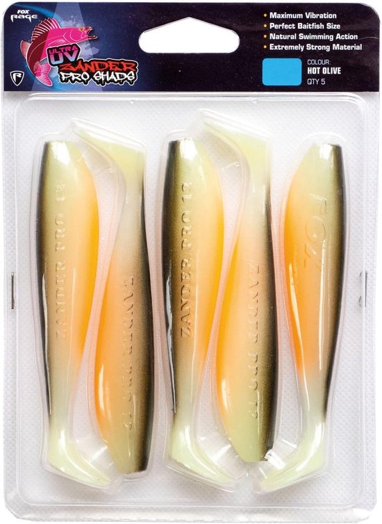 Kunstvis Set 12cm UV-Actief voor Snoekbaars en Roofvis van Merkloos
