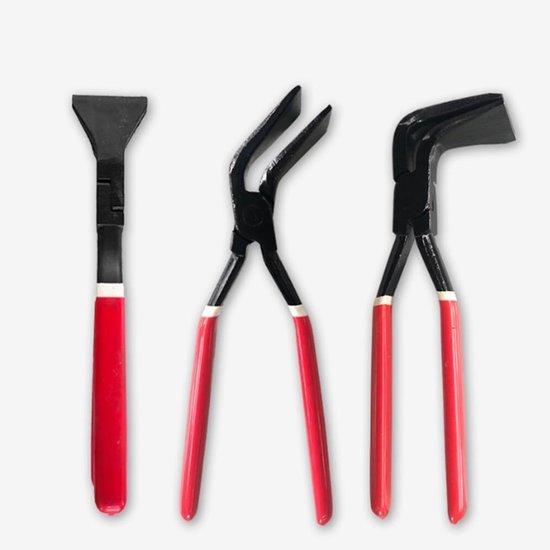 L-280mm - Cr-Mo Steel - HRC 30-35 Folding Pliers Set 3-Piece 0° 45° 90° Straight Bent Edge Pliers Bending Pliers Plate - ShopVlot