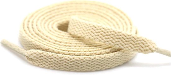 laces for trainers Elastic laces, boot laces, 2 pairs thick flat shoelaces, wide shoes, laces, laces for boots and shoes(Beige,160cm)