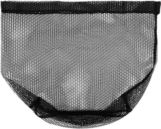 Landingsnet Visnet - Schepnet Vangnet - Betrouwbaar Vangen - Verdiepte Mand - 40cm Doorsnede - Zwart