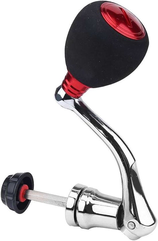 Lange halterstang Fishing Baitcasting Handle Replacements Serie 2000/3000/4000/5000/6000 voor Daiwa 4000 5000 6000 grande Rood