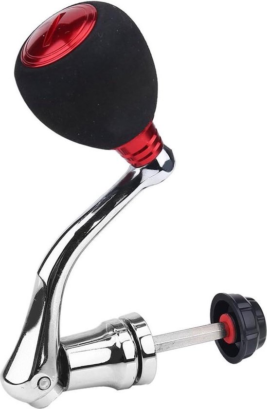 Lange halterstang vervanging handvat voor Abu Garcia Daiwa 4000 5000 6000 - DEUKIO Fishing Baitcasting Handle Replacements Serie 2000-6000 - Rood . van Merkloos