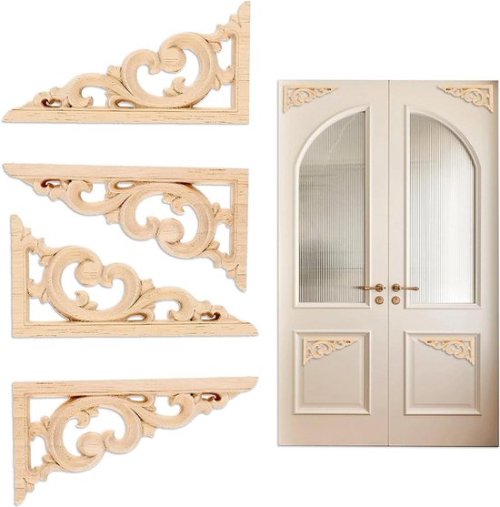 Lange Houten Friesdecoratie - Elegante Deurfries - Eenvoudig te Installeren - Perfecte Decoratie Nostalgisch en Modern Design . van Merkloos