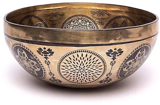 Lasergegraveerde klankschaal Levensboom - ±1400-1600 G; ±22-24 Cm - ±1400-1600 g ; ±22-24 cm
