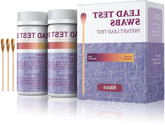 Lead Test Kit voor Tafelgerei, Verf en Speelgoed - 60 Stuks, Snelle Resultaten in 30 Seconden, Geschikt voor Keramiek, Metaal en Hout
