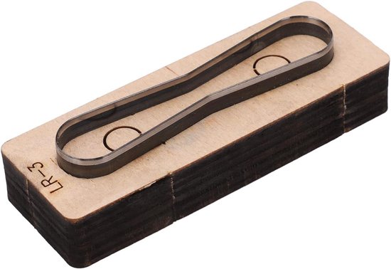 Leer Snijden Sterven, Leer Metalen Stansmessen DIY Leer Snijden Gestanst Mal voor DIY Ambachten Sieraden Maken en Thuis, Hollow Punching Tool (LR-3)