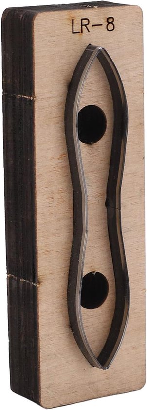 Leer Snijden Sterven, Leer Metalen Stansmessen DIY Leer Snijden Gestanst Mal voor DIY Ambachten Sieraden Maken en Thuis, Hollow Punching Tool (LR-8)