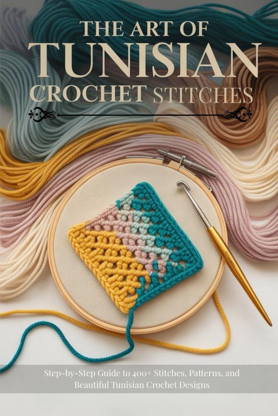 Leerboek Tunesisch Haken: 400+ Steken, Patronen en Ontwerpen Stap-voor-Stap van Merkloos