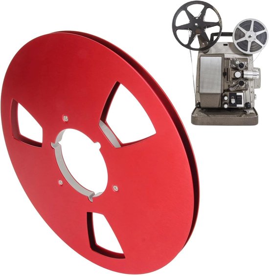 Lege 10 Inch 1/4 Inch Tape Reel met 3 Wind Resistance Gaten voor Opname, Professionele Geluidsreductie en Aluminium Spool