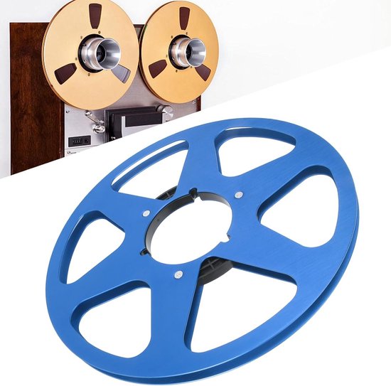 Lege 1/4 10.5 Inch Tape Reel met 6 Gaten, Universele Aluminium Opname Reel voor Geluidsbanden, Ideaal voor Nab en REVOX Studer, Perfect voor Audioproductie van Merkloos