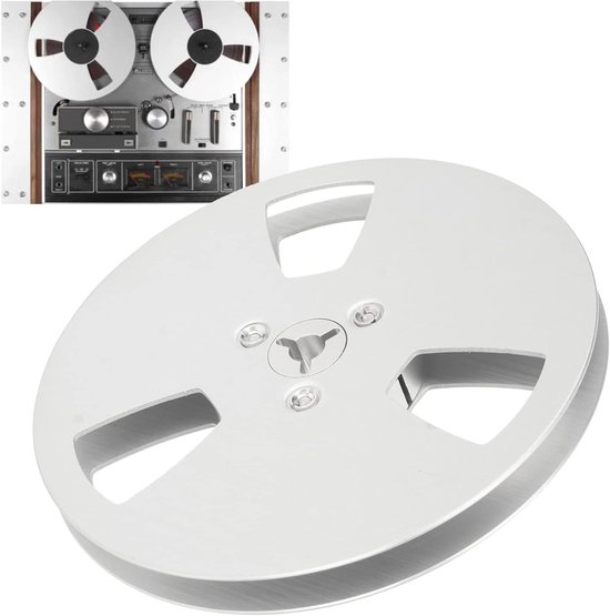 Lege 1/4 5 Inch Tape Reel van Aluminium Legering voor Reel-to-Reel Tape Spelers en Opnameapparatuur, Geschikt voor Open Reel Decks en 3-Gat Opening Machines
