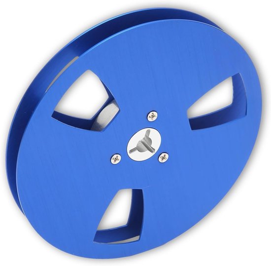 Lege 1/4 5 Inch Tape Reel voor Reel to Reel Tape Spelers, Aluminium Open Reel voor Geluidsopnames, Universele Tape Takeup Reel (Blauw)