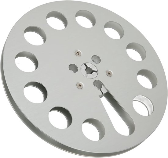 Lege 1/4 7 Inch Tape Reel met 11 Gaten voor Universeel Gebruik, Aluminium Opname Reel voor NAB en Geluidsopnames