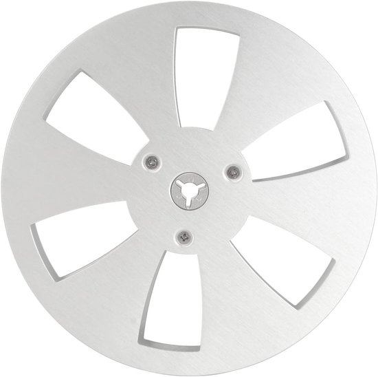 Lege 1/4 7 Inch Tape Reel van Aluminium Legering, 6-Gat Open Reel voor Geluidsopnames en Machines van Merkloos