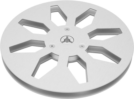 Lege 1/4 7 Inch Tape Reel van Luchtvaartaluminium met 8 Gaten en RVS Schroeven voor Reel to Reel Audio Tapes