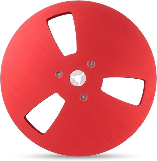 Lege 1/4 inch 7 Inch Tape Reel met 3 Gaten, Universele Windbestendige Open Reel voor Geluidsopnames, Aluminium Opname Reel voor Professionele Audio Apparatuur