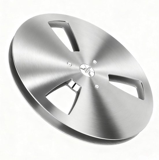 Lege 1/4 Inch 7 Inch Tape Reel van Aluminium Legering met 3 Gaten voor Geluidsopnames en Tape Spelen