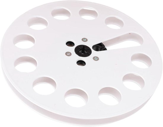 Lege Bandhaspel - Tape Reel - Muziek Opnemen - 12 Gaten Ontwerp - 7 inch - Wit