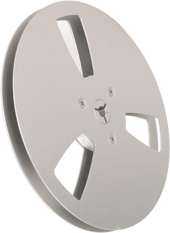 Lege bandspoel - Aluminium spoel - Voor bandrecorderreparatie - Ontwerp met 3 gaten - Diameter van 7 inch - Zilver