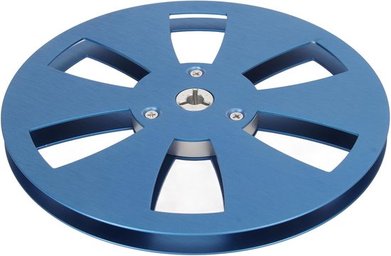 Lege Haspel Spoel - Tape Reel - Muziek Opnemen - 6 Gaten Ontwerp - 7 inch - Blauw