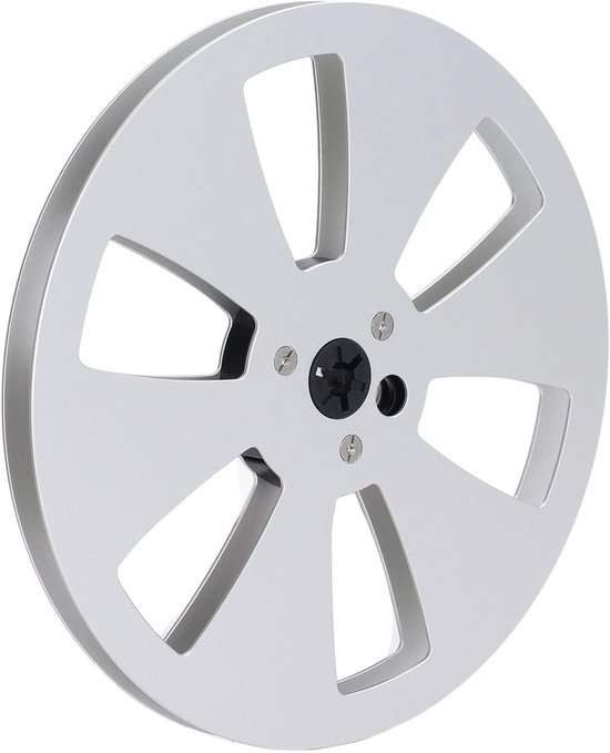 Lege Haspel - Tape Reel - Geluidsopname - Aluminiumlegering Constructie - 7 inch Diameter - Zilver